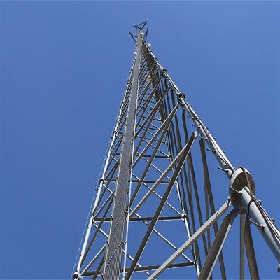 15m 20 30 40 50 mét mái nhà Microwave Communication Lattice ăng-ten vô tuyến Mast 3 chân Tháp thép ống