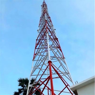 20m 25m 30m 35m 45m 50m 55m 60m 65m Tháp ba chân tự nâng đỡ lưới Tháp thép ống