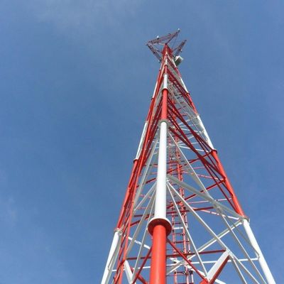 Thép lưới 5G Wifi viễn thông Ống ăng-ten tháp 3 chân
