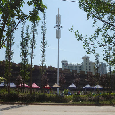 4G BTS Tháp viễn thông Monopole ăng-ten 100 ft Tháp Monopole