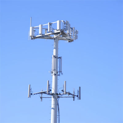 Mạng lưới Điện thoại di động GSM Tháp Monopole Iron Wifi ăng-ten Tháp tín hiệu