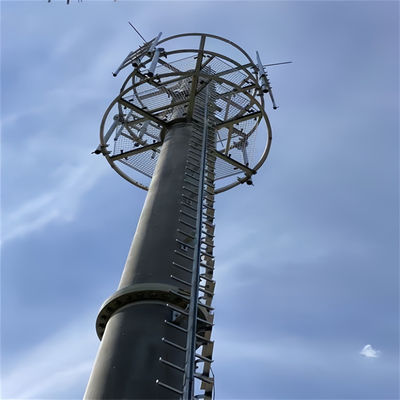 Truyền thông Truyền hình Truyền thông Đài chỉ Antenna Tower ASTM A123/ ISO 1461
