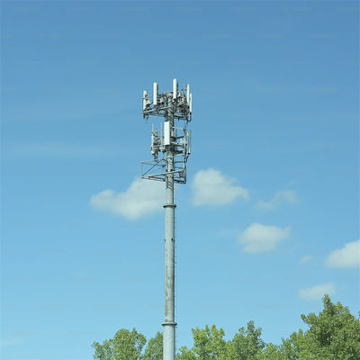 Hot-Dip Galvanized tự hỗ trợ 5km Wifi Gsm Điện thoại vệ tinh Microwave Radio ăng ten tháp