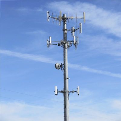 Truyền thông Wifi Đường dây cáp GSM Đường đài Monopole 30 mét Microwave Đường dẫn sóng truyền