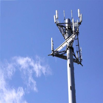 30m 35m 40m Ống thép 4g / 5g Điện thoại điện thoại di động Monopole Tháp tín hiệu Microwave