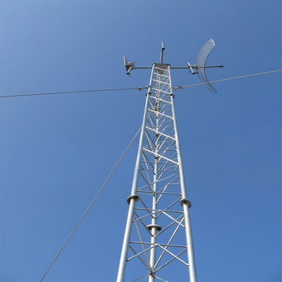 Truyền thông không dây Sắt Truyền thông Guyed Cột Tháp 5g Radio ăng-ten Wifi Isp Tháp Internet Để bán
