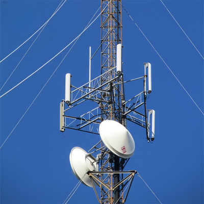 Truyền thông không dây Sắt Truyền thông Guyed Cột Tháp 5g Radio ăng-ten Wifi Isp Tháp Internet Để bán