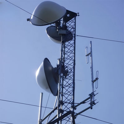 20M Meter Hot Dip Galvanized Tube Steel Guyed Wire Tower 5G Radio Antenna Điện thông Mast