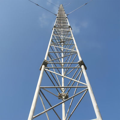 Thép ống thông tin liên lạc thép thép thép cho 5G 4G 3G Mast galvanized