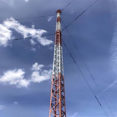 Gsm 20 25m 30M Tháp sợi dây đai hình tam giác Mast Lattice Tháp thép