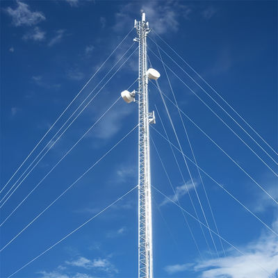 Gsm 20 25m 30M Tháp sợi dây đai hình tam giác Mast Lattice Tháp thép