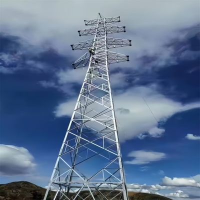 110KV 220KV Hot Dip Galvanized Lưới điện lớn Tháp điện cao áp Tháp điện
