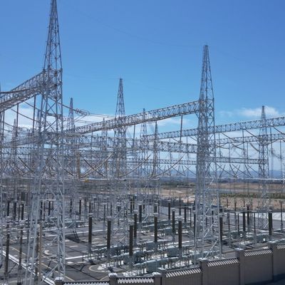 Angle Iron High Voltage Electric Tower Tốc độ gió 30-180 Km/h 132kv Tháp truyền tải