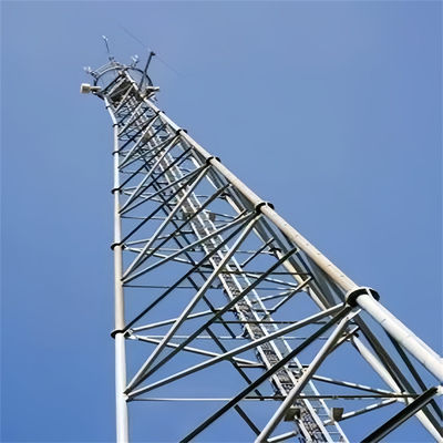 Tự hỗ trợ Hot-Dip Galvanized Digital TV Receiver Cell Radio Telecom Wifi ăng-ten Tháp cột thép tam giác
