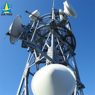 Tháp ăng ten thép góc 3 chân cho viễn thông, thép góc 20 30 40 45 50 55 60 M