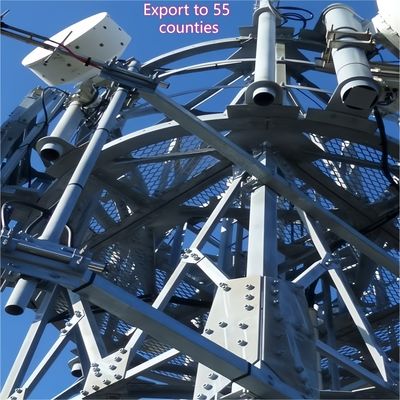 3 chân thép góc tháp thông tin liên lạc tháp Q355 thép 28m mạng di động chống gió khu vực ven biển