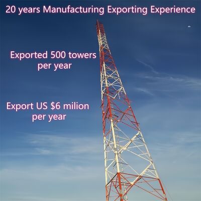 Thép góc tự hỗ trợ 3 chân tháp 40m tín hiệu phát sóng chống ăn mòn công nghiệp