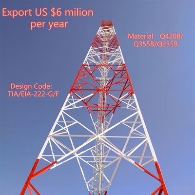 5 10 15 20 25 30 M tự hỗ trợ thép góc kẽm 3 chân tháp