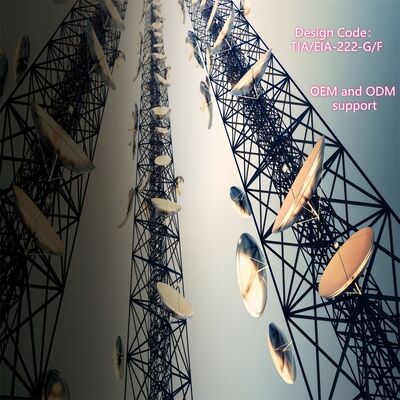 60M 3 ống tùy chỉnh 3 chân thép kẽm tự hỗ trợ Wifi GSM Microwave Tháp trạm cơ sở viễn thông