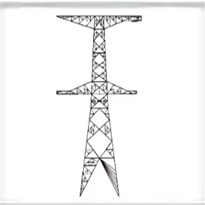 Tháp truyền điện thép galvanized bền 66KV 132KV Multi Circuit lưới điện Mast