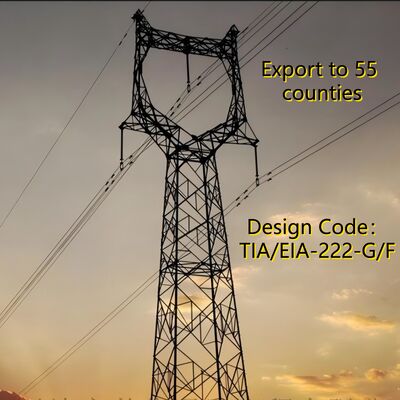 Tháp truyền điện 10KV 380KV Hot Dip Galvanized Lattice Angle Steel Cột điện cao áp