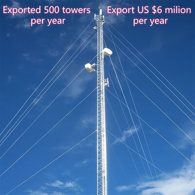 Cột thép neo dây chống bão cho truyền thông 5G tuân thủ các tiêu chuẩn ANSI TIA 222 G H F và EN 1991 1 4, cung cấp hỗ trợ cho các cấu trúc cao và mảnh