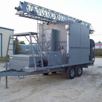 24m 25m 30m xe tải di động Ứng xe gắn đèn ống pin trên bánh xe kính thiên văn lưới ăng-ten thông tin liên lạc tháp cột