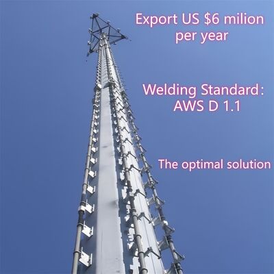 Monopole Tower thép tháp viễn thông được thiết kế theo tiêu chuẩn GB T 700 và GB T 1591 đảm bảo và tính toàn vẹn cấu trúc cho viễn thông