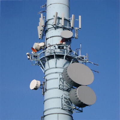 Monopole Tower steel designed with ANSI TIA 222 G H F and EN 1991 1 4 standards for telecom infrastructure support