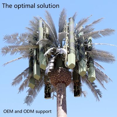 13 19 25M Khu vực công viên Cây sinh học Bụi ngụy trang Thép tự hỗ trợ ngoài trời 5G 4G Tháp viễn thông vệ tinh