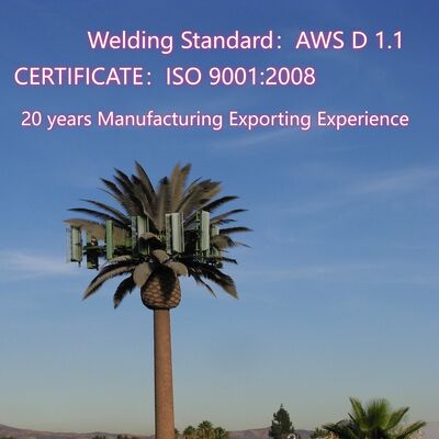 15 21 27M Khu thắng cảnh Cây Bionic Thép mạ kẽm được ngụy trang Ngoài trời Tháp truyền thông Wifi 5G 4G