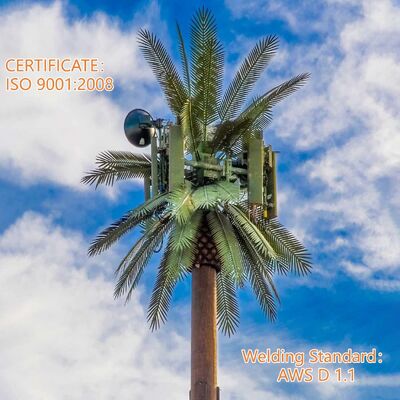 12 18 24M Cây sinh học cộng đồng được ngụy trang ngoài trời mạ kẽm 5G 4G Cột truyền thông vi sóng