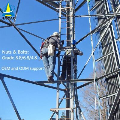 11 17 23 29M Nhiệm vụ nhẹ 3 chân Thép góc mạ kẽm ngoài trời 5G 4G Vệ tinh Tháp ăng-ten viễn thông tải thấp