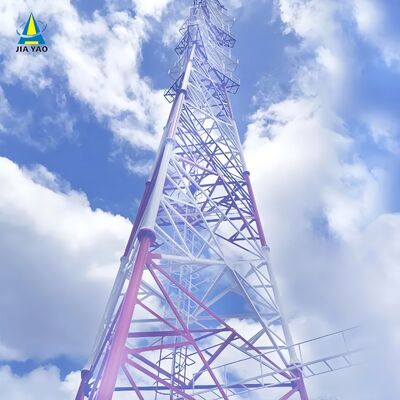 17 27 37M 3 chân ống thép galvanized đa dải ngoài trời 5G 4G Microwave TV tín hiệu truyền thông Mast