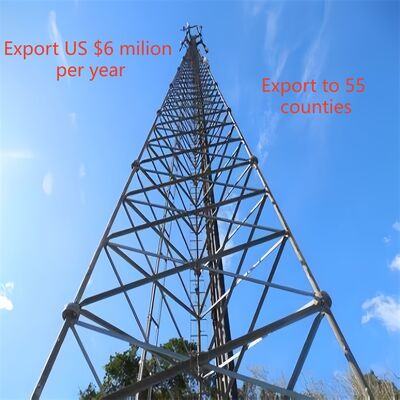 16 26 Tín hiệu 36M Tích hợp Thép mạ kẽm 3 chân ngoài trời Đài phát thanh vệ tinh 5G 4G Tháp viễn thông Wifi