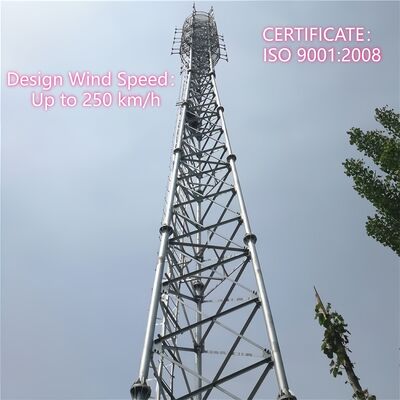 18 28 38M 3 chân thép ống kẽm đa tần số ngoài trời 5G 4G Wifi TV Broadcast Communication Tower