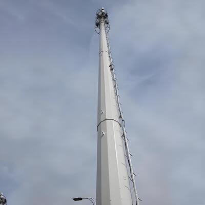 20 28 36M Thân thiện với cảnh quan Ống đơn cực mạ kẽm ngoài trời 5G 4G Lò vi sóng Thành phố ngắm cảnh Cột buồm truyền thông
