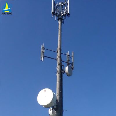 10 16 22M Cột truyền thông nhỏ gọn dạng ống đơn cực tiết kiệm không gian ngoài trời 5G 4G