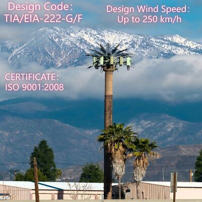 38M Bionic Tree Tower được xây dựng bằng thép kẽm và nhựa chống tia UV đảm bảo độ bền và chống ăn mòn