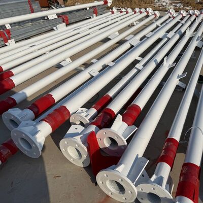 Tháp thép hình ống 3 chân có thể tùy chỉnh được thiết kế để lắp đặt giám sát và giám sát viễn thông ngoài trời