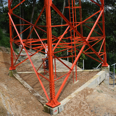 3 Leg Angular Long Service Life Stainless Steel Communication Tower Corrosion Resistant For Coastal Area