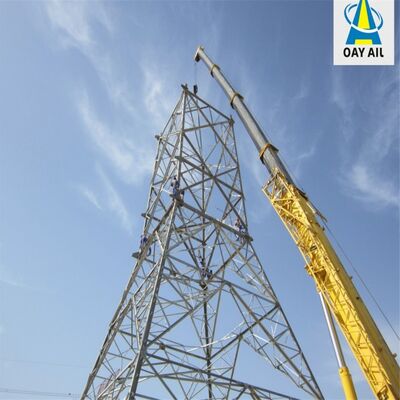 Tháp truyền thông tương thích năng lượng tái tạo để giám sát công viên năng lượng mặt trời trang trại gió