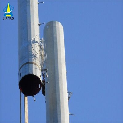 Tháp truyền thông đơn cực bằng thép chịu thời tiết 28M để phủ sóng tín hiệu