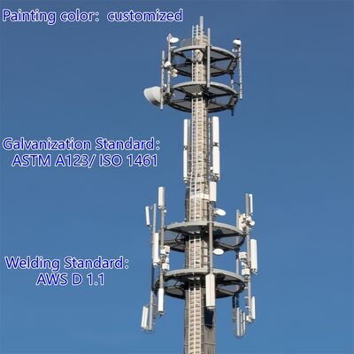 15 23 35 Mét Nền tảng Tháp đơn cực được tối ưu hóa Trọng lượng nhẹ cho Trung tâm Hội nghị