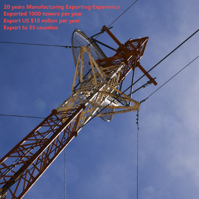 26M Lightweight Guyed Antenna Tower Quick Deploy For Emergency Response
