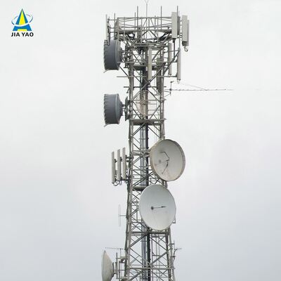 32 44 54 Meter Heavy Load 4 Legged Telecom Tower For Commercial Zone Signal Infrastructure