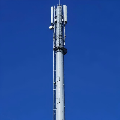16 24 Tháp đơn cực tiết kiệm không gian 38 mét Lắp dựng nhanh cho phố đi bộ 5G