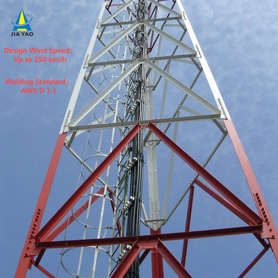 37 46 Tháp thép góc 3 chân chống băng giá 55M cho viễn thông nông nghiệp vùng lạnh