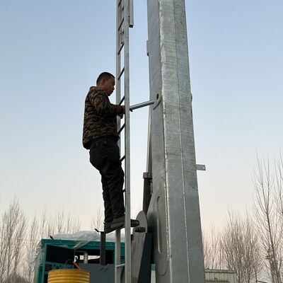 Tháp cột thép kính thiên văn di động 12m - 25m cho Trạm gốc di động và Giám sát sự kiện tạm thời với Hệ thống nâng điện và Đế triển khai nhanh