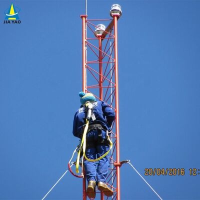 WireTower có dây cực cao để phát sóng truyền hình vô tuyến tầm xa ANSI/TIA-222 Cột lưới chắc chắn tiêu chuẩn với hệ thống neo bằng thép cường lực
